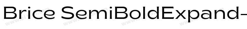 Brice SemiBoldExpand字体转换